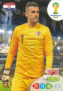 Stipe Pletikosa Croatia Panini 2014 World Cup #194